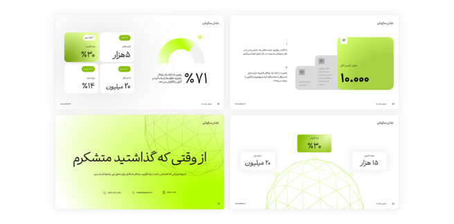 قالب ارائه و پرزنتیشن طرح توسعه کسب و کار – پیچ دک